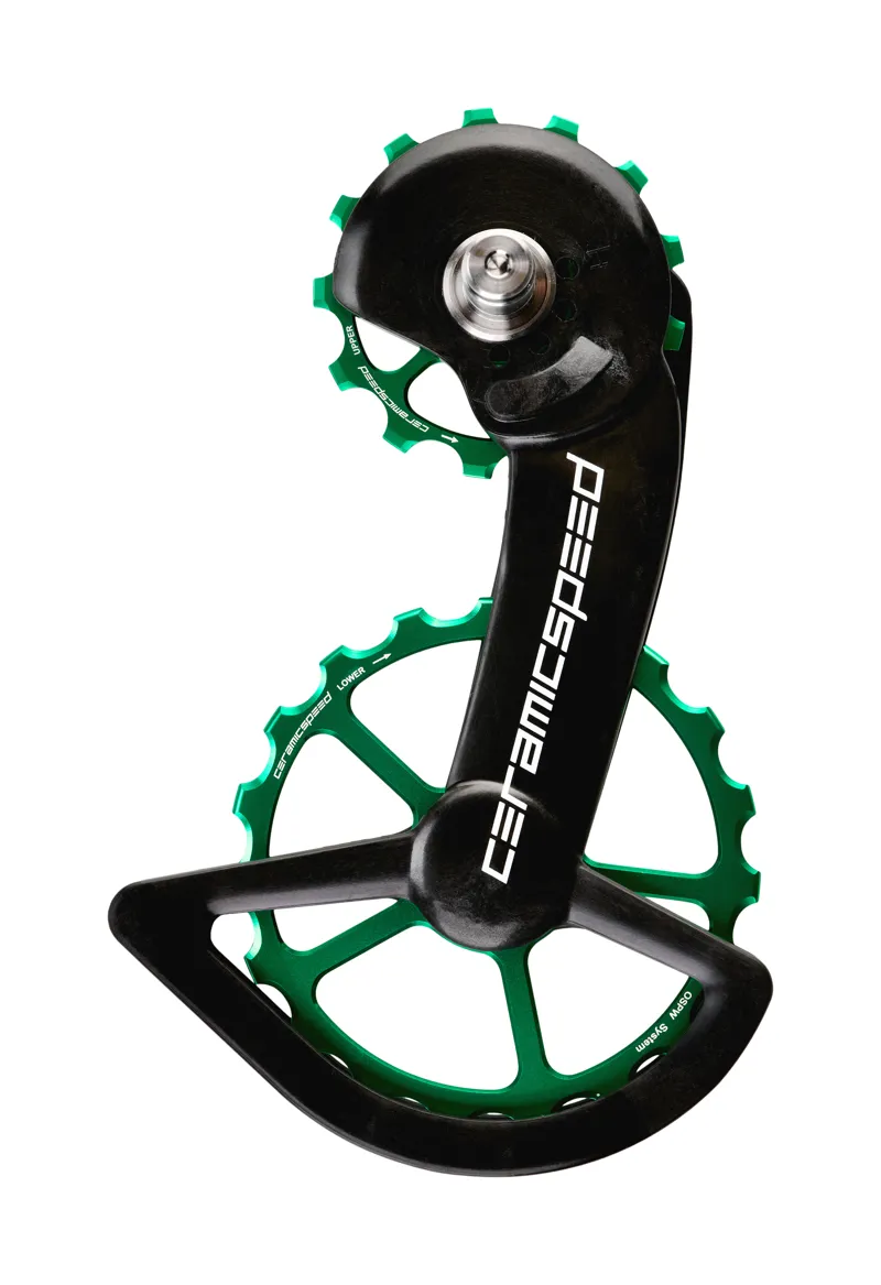 CeramicSpeed COATED OSPW Oversized Pulley Wheel System for 9100 GREEN