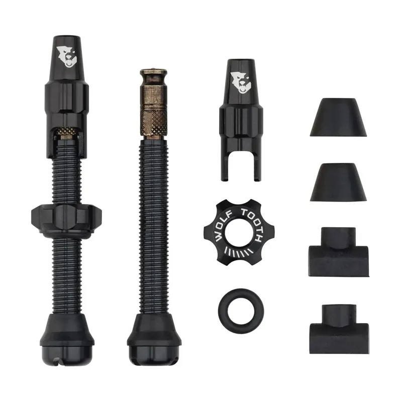 Wolf Tooth Tubeless Valve Stem Kit For Clik Valve : Black