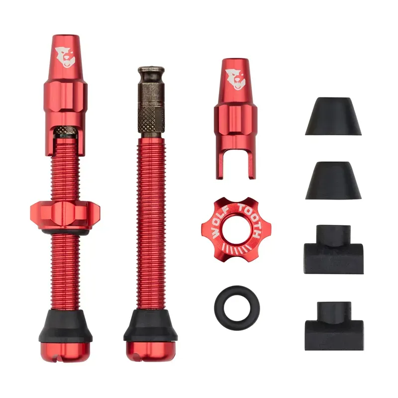 Wolf Tooth Tubeless Valve Stem Kit For Clik Valve : Red