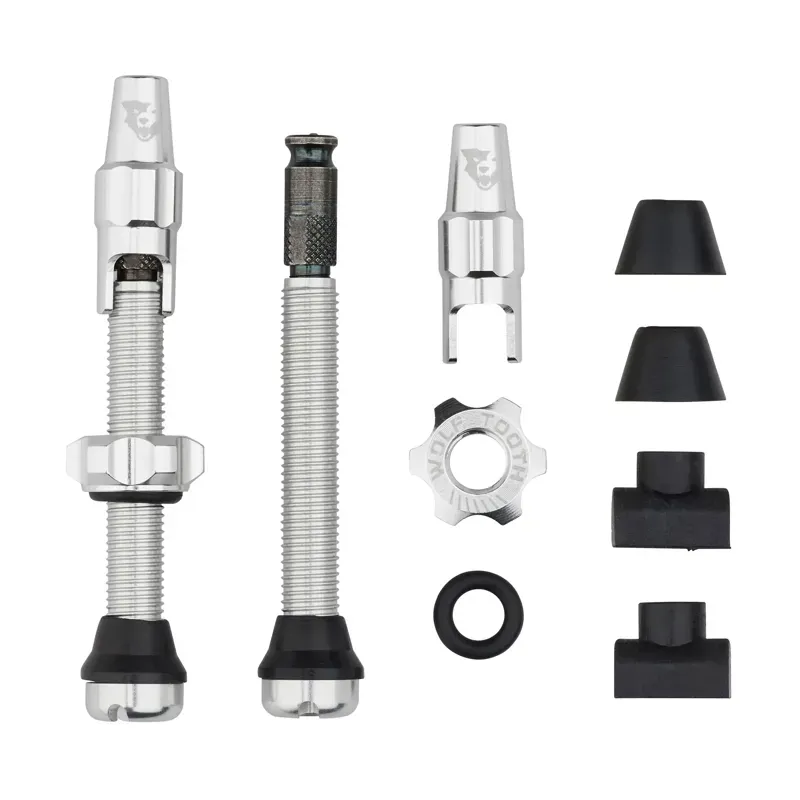 Wolf Tooth Tubeless Valve Stem Kit For Clik Valve : Silver