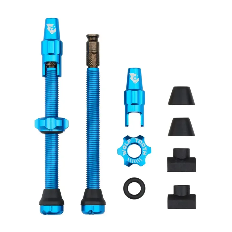 Wolf Tooth Tubeless Valve Stem Kit For Clik Valve : Blue-1