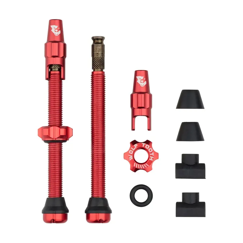 Wolf Tooth Tubeless Valve Stem Kit For Clik Valve : Red-1