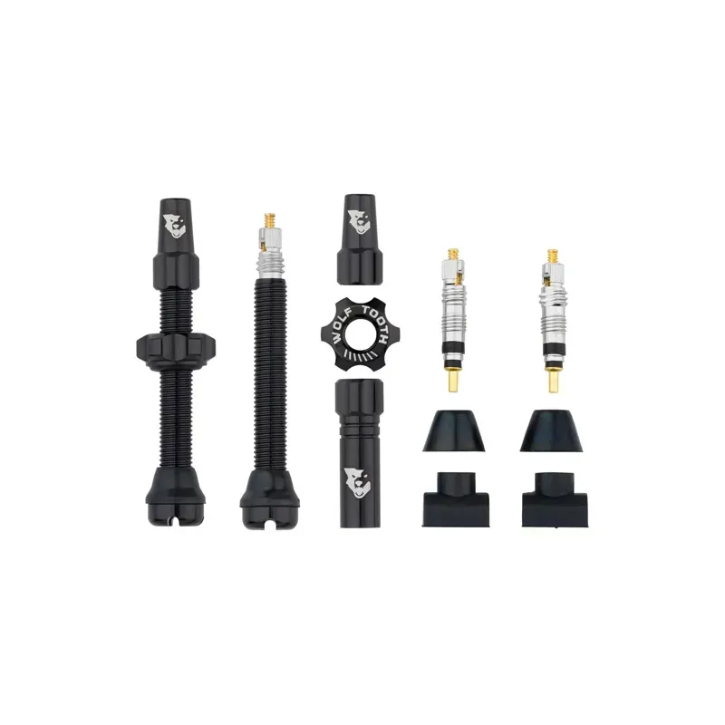 Wolf Tooth Tubeless Valve Stems / Black