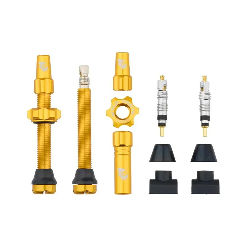 Wolf Tooth Tubeless Valve Stems / Gold