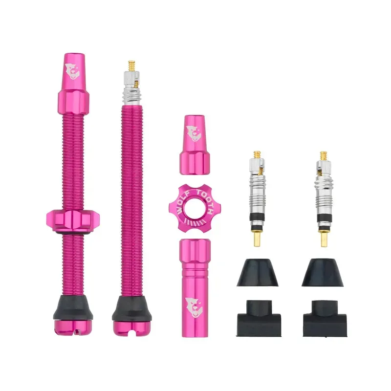 Wolf Tooth Tubeless Valve Stems / Pink-1